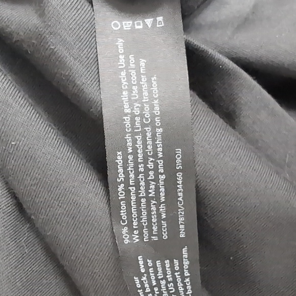 Eileen Fisher Organic-Cotton Jersey Round-Neck Dress Size Medium in Graphite - Picture 10 of 13